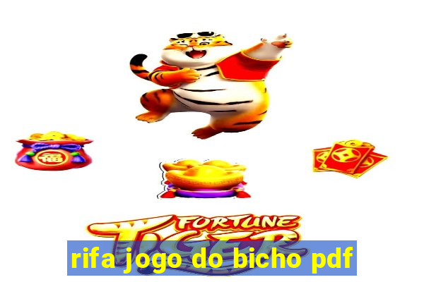 rifa jogo do bicho pdf